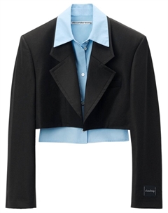 Укороченный блейзер, черный Alexander wang