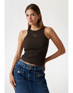 Топ NEW SL ROUND NK GUENDALINA, коричневый Guess