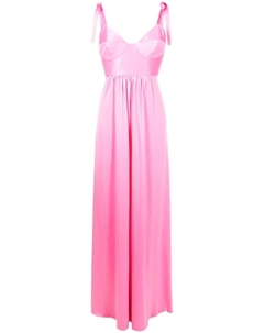 Платье макси Beta с бантом, розовый Lethicia bronstein