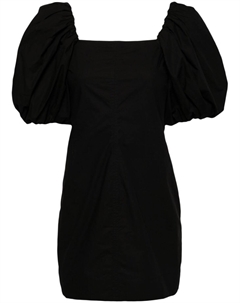 Платье мини из органического хлопка, черный Ganni