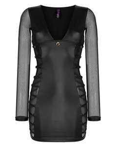 Приталенное платье Chambre Noire Private, черный Maison close