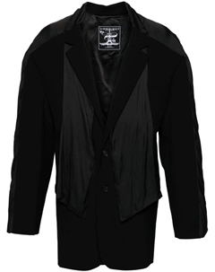 Однобортный блейзер с шарфом, черный Y / project