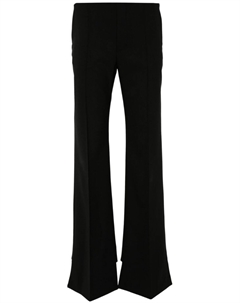 Расклешенные шерстяные брюки, черный Chloe