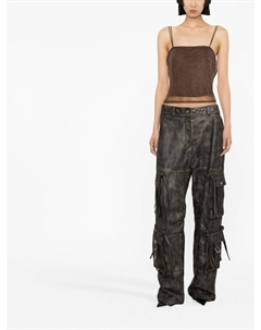 Топ с квадратным вырезом, коричневый Alexander wang