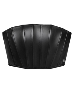 Кожаный топ-корсет, черный Marc jacobs