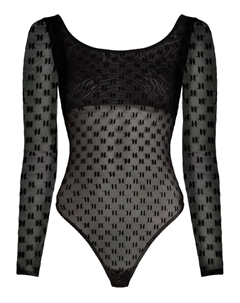 Боди с монограммой, черный Karl lagerfeld