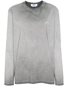 Футболка с вышитым логотипом, серый Msgm