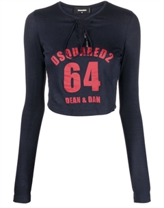 Толстовка с логотипом, синий Dsquared2