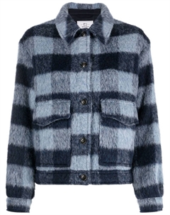 Шерстяной пиджак с бахромой, синий Woolrich