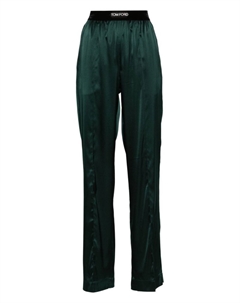 Пижамные брюки из шелка, зеленый Tom ford
