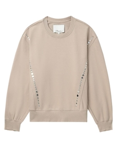 Толстовка с заклепками, нейтральный цвет 3.1 phillip lim