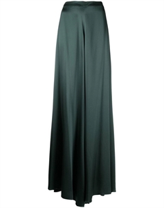 Шелковые брюки палаццо, зеленый Voz