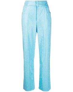 Брюки с кристаллами, синий Giuseppe di morabito