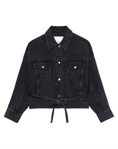 Джинсовая куртка с поясом, черный 3.1 phillip lim