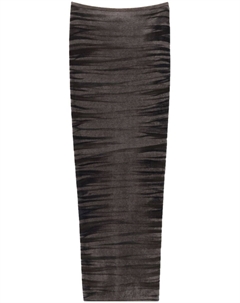 Юбка макси с анималистичным принтом, черный Alexander wang