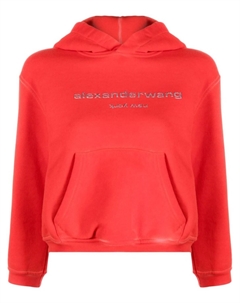 Худи с логотипом, красный Alexander wang