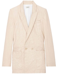 Блейзер с заостренными лацканами, нейтральный цвет Zadig&voltaire