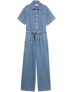 Джинсовый комбинезон с поясом, синий Rag & bone