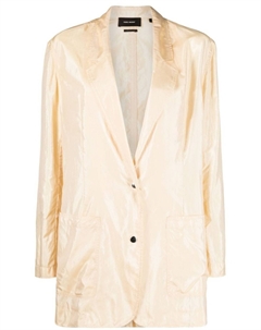 Блейзер с эффектом металлик, желтый Isabel marant