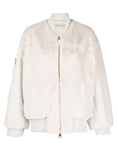 Бомбер с искусственным мехом, белый Blanca vita