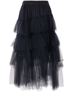 Асимметричная юбка с воланами, черный Simone rocha