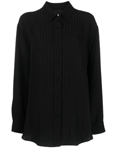 Шелковая рубашка с логотипом, черный Givenchy