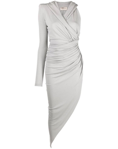 Платье миди асимметричного кроя, серебристый Alexandre vauthier