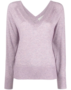 Топ тонкой вязки с V-образным вырезом, фиолетовый Isabel marant