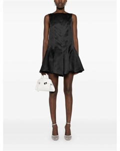 Короткое шелковое платье Mags, черный Khaite