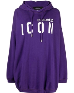 Худи оверсайз с логотипом, фиолетовый Dsquared2