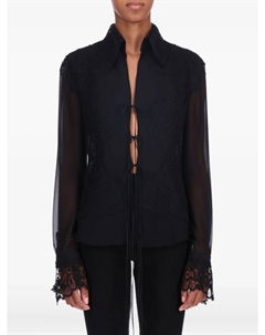 Рубашка с длинными рукавами, черный Ermanno scervino