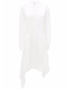 Поплиновое платье-рубашка, белый Jw anderson