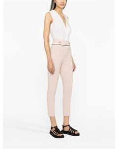 Укороченные брюки с завышенной талией, розовый Liu jo