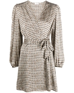 Платье с геометричным узором, серый Liu jo