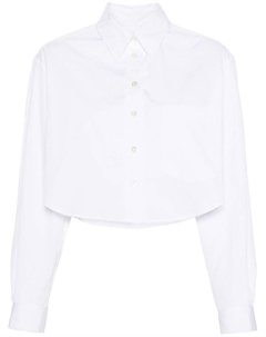 Укороченная поплиновая рубашка Fleora, белый Isabel marant