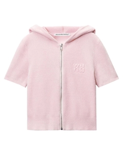 Толстовка с тисненым логотипом, розовый Alexander wang