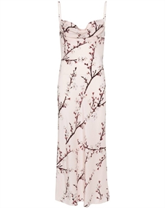 Платье миди в цветочек, розовый Alexander mcqueen