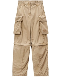 Широкие брюки со вставками, нейтральный цвет Alexander wang