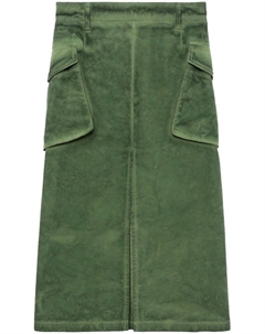 Юбка миди с карманами карго, зеленый Halfboy