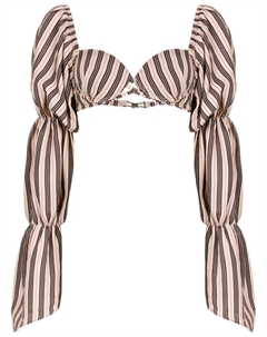 Укороченная блузка в полоску, мультиколор Amir slama