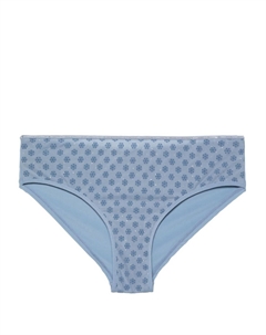 Трусы-бразилиана Snowflake с блестками, синий Marlies dekkers