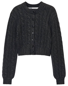 Кардиган с косами, серый Alexander wang