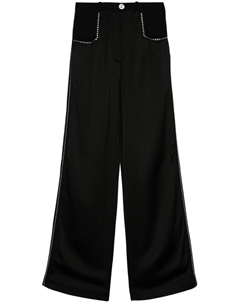 Широкие брюки с кристаллами, черный Sonia rykiel