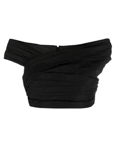 Укороченный топ с открытыми плечами, черный Dsquared2