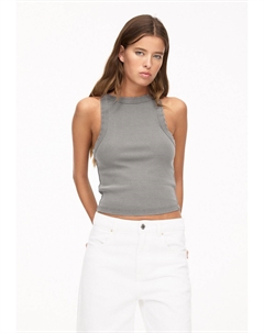 Топ HALTER WITH TRIMS, серый Pull & bear