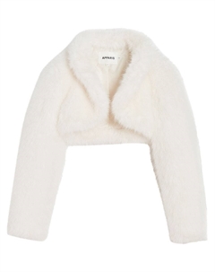 Укороченный жакет Odette без застежки, белый Apparis