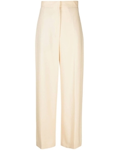 Брюки Gordon из вирджинской шерсти, нейтральный цвет The row