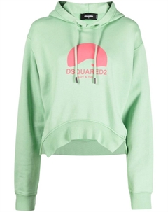 Худи с логотипом, зеленый Dsquared2