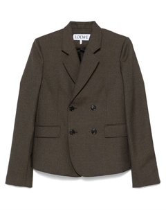 Шерстяной блейзер, коричневый Loewe