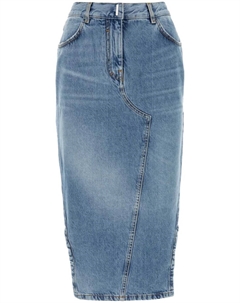 Джинсовая юбка-карандаш, синий Givenchy